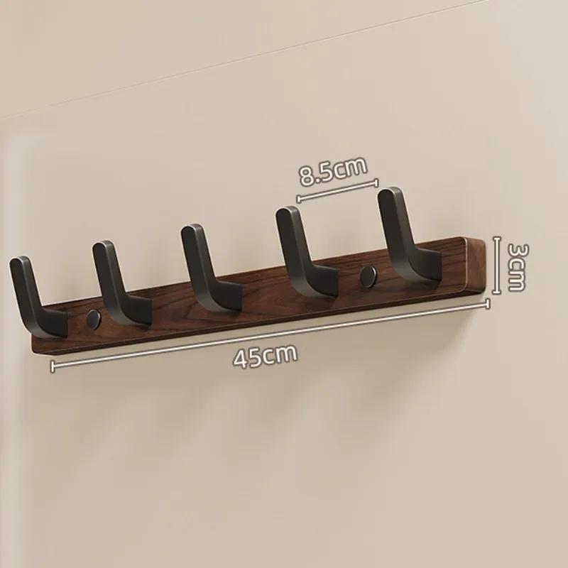 Solid Wood Wall Clothes Hanger Entrance Living Room Bedroom Cloakroom Wall Clothes Hanger Clothing Storage Organizer Home Decor