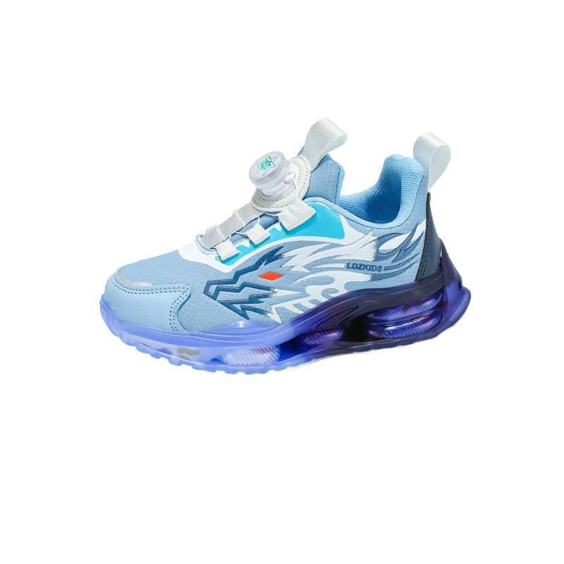 Nezha Aobing boys running shoes 2025 autumn new leather waterproof girls basketball shoes fashion sports shoes