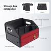 Car Trunk Organizer Folding Storage Box Leather Accessories For Porsche Panamera Taycan 911 718 Macan Cayenne Boxster Cayman 918