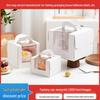 Korean Style White Handheld Cake Box, Thickened, for 4-inch Birthday or 6-inch Windowed Mousse Cakes, Heightened Design