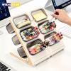 Detachable Slant Insert Pen Holder, Home Desk Pen Box, Office Desktop Pen Stand, Multi-layer Student Stationery Box