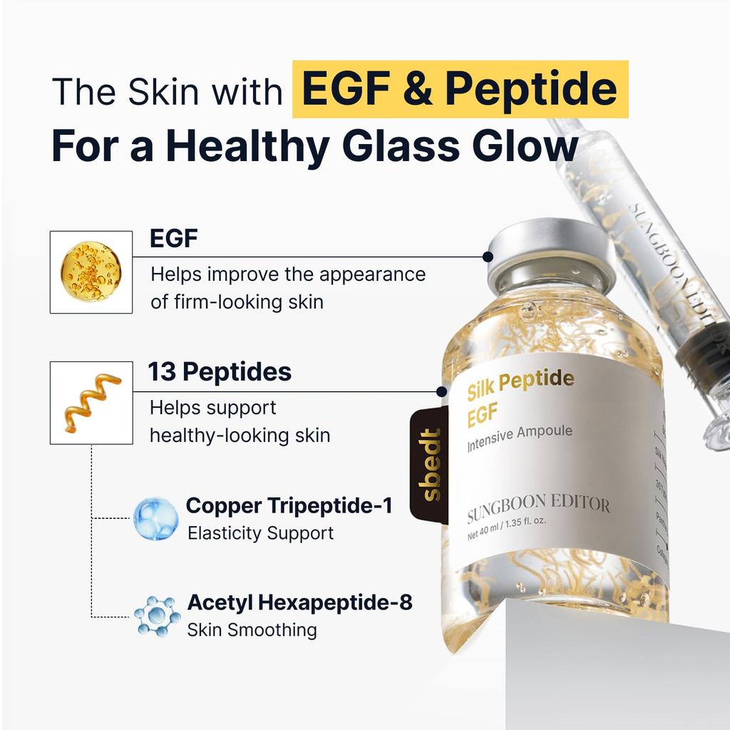 SUNGBOON EDITOR Silk Peptide EGF Intensive Ampoule Firming Volume Lifting Care 60ml