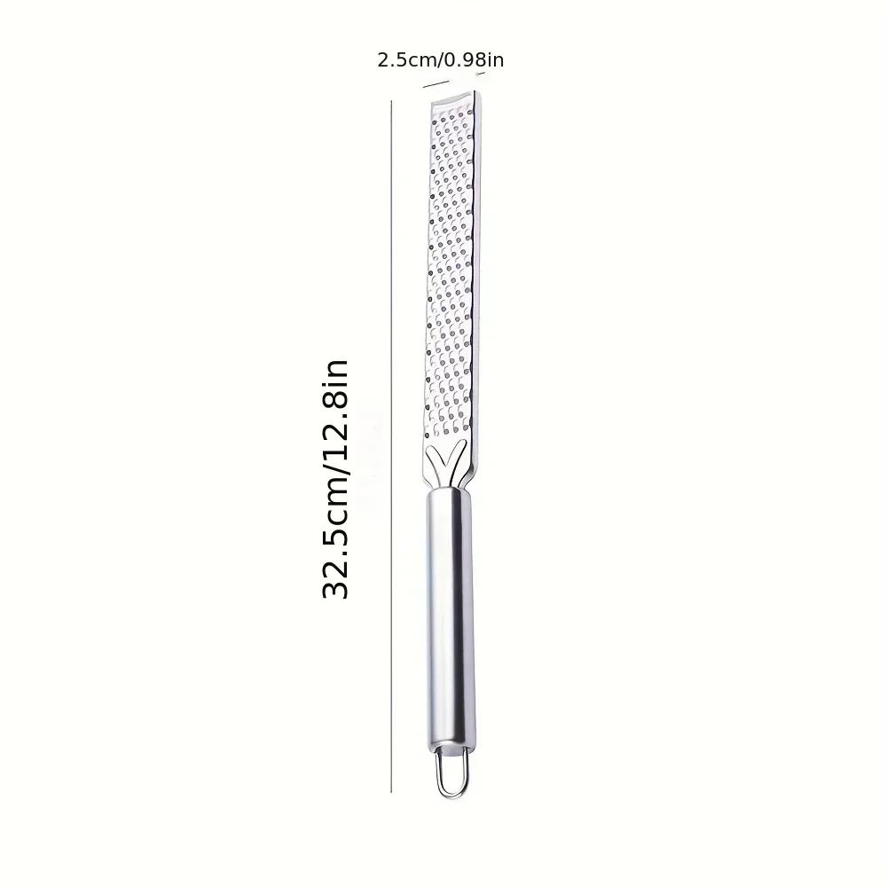 

Stainless Steel Long Handle Cheese Grater for Baking Zesting Lemon Fruit Ginger Garlic with Hanging Hole Kitchen Gadget Multi