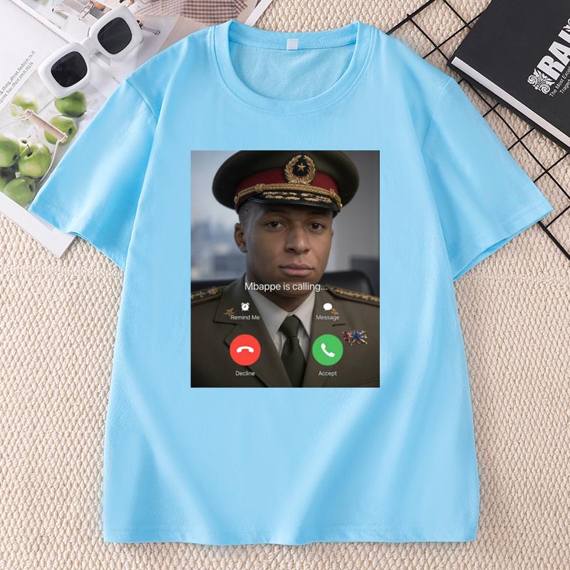 Kylian Mbappe Dictator Tshirt Unisex Unisex TShirt Casual T Shirt Cotton Short Sleeve Round Neck Tees Unisex Y2k Popular Funny Top