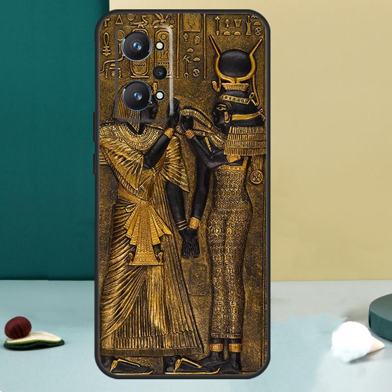 Funda con Mural de Faraón Egipcio Para Realme 13 12 10 11 14 Pro Plus GT 6 5 6T GT7 Pro C55 C53 C51 C21Y C25S C75 C67 C61