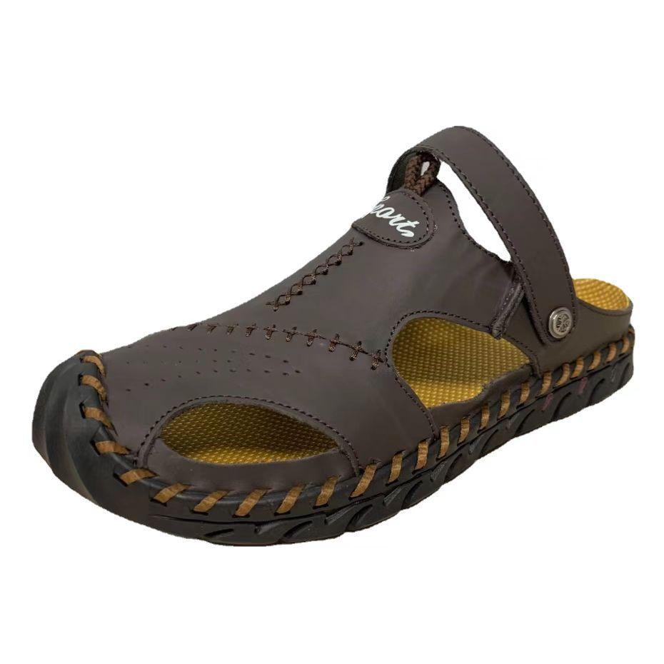 

Sandals men s foreign trade men s casual shoes summer outdoor fashion cowhide sandals men s large size men s shoes explosive 48