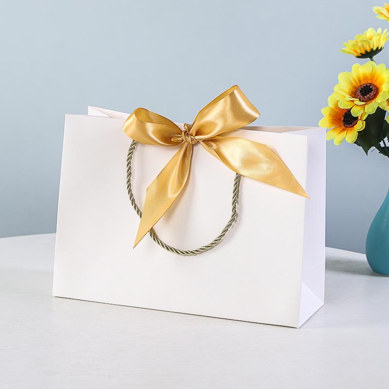 Gift, Cosmetic & Shopping Paper Bags with Bow Handles