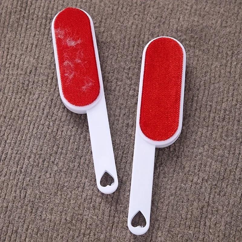 1PC Reusable Brush Plastic Handle No Need for Power Double-sided Brush Clothing Sheet Brush