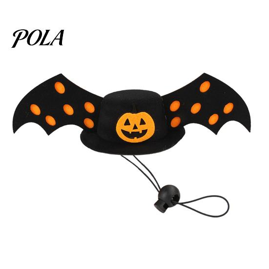 Pet Halloween Hat Bat Hat, Red Horn Pumpkin Cat Funny Applique Wings Felt for Cats Small And Medium Dogs Soft