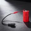 NonConductive LR20 D Battery Adapter Spacer Tube Featuring 5.5x2.1mm Female Port For External Adapter Connection