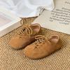 Retro-style Girls' Shoes, Small Leather Shoes with Soft Soles