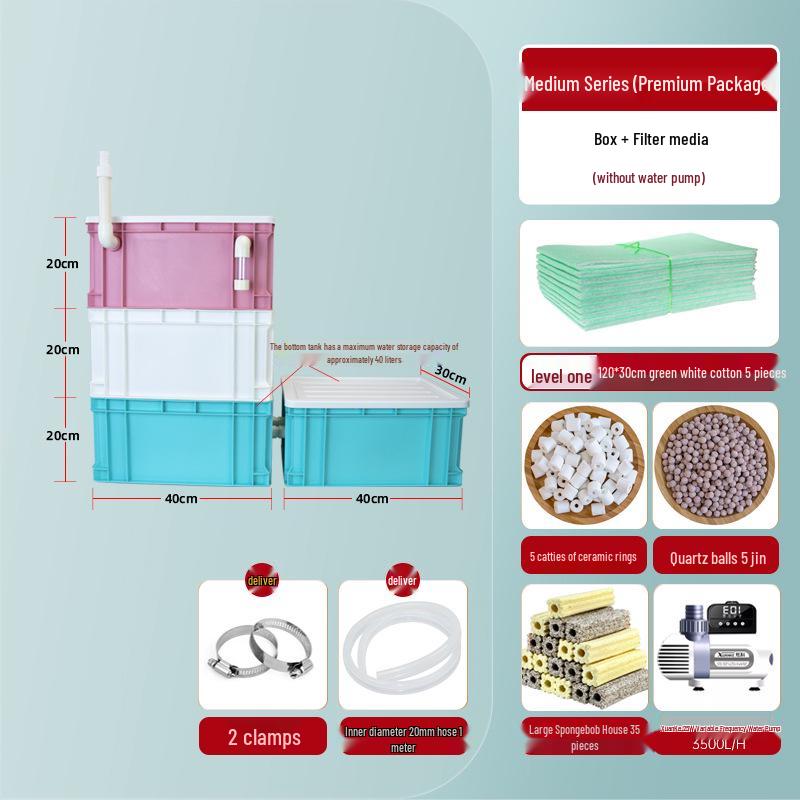 DIY Fish Tank Trickle Filter: Modular Dry-Wet Separation Box for Bottom Filtration