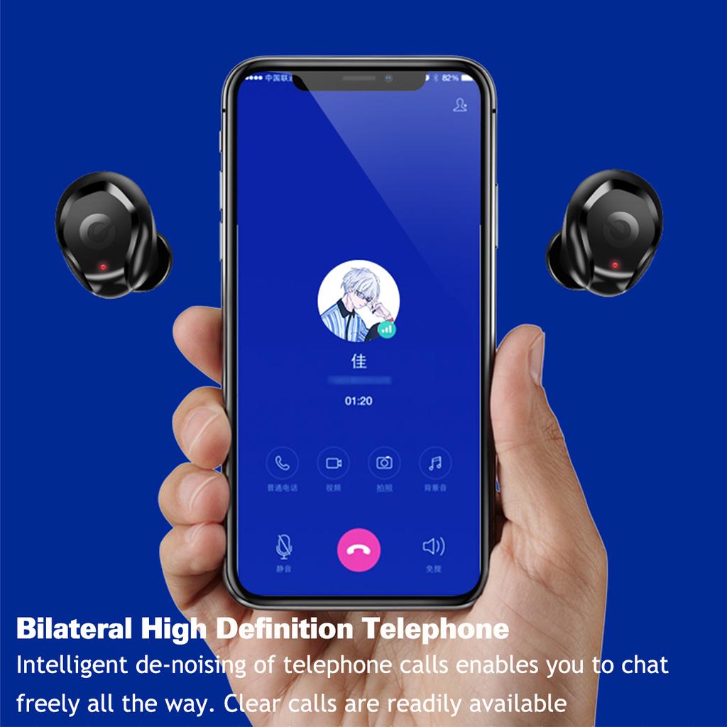 Vcvb Buy Bluetooth 5.0 Earbuds True TWS Waterproof Headsets Headphones ...