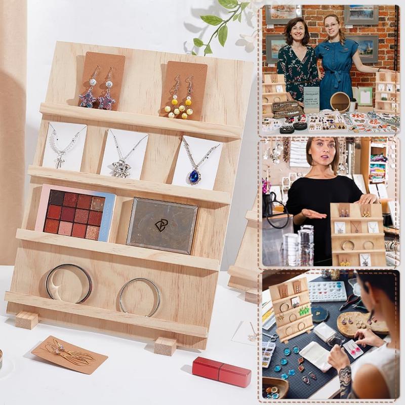 Wood Earring Display Stands,Jewelry Earring Display Holder Wood Earring Card Holder