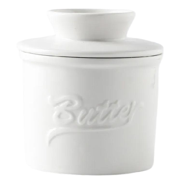 Ceramic Butter Storage Pot Butter Canister With Seal Lid Ensures Freshness Perfect For Cooking Enthusiasts