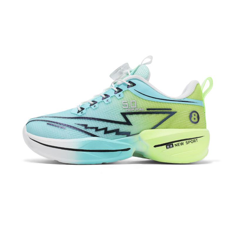 2025 summer new boys' shoes medium and older children's lightweight shock-absorbing sports shoes mesh breathable professional racing shoes