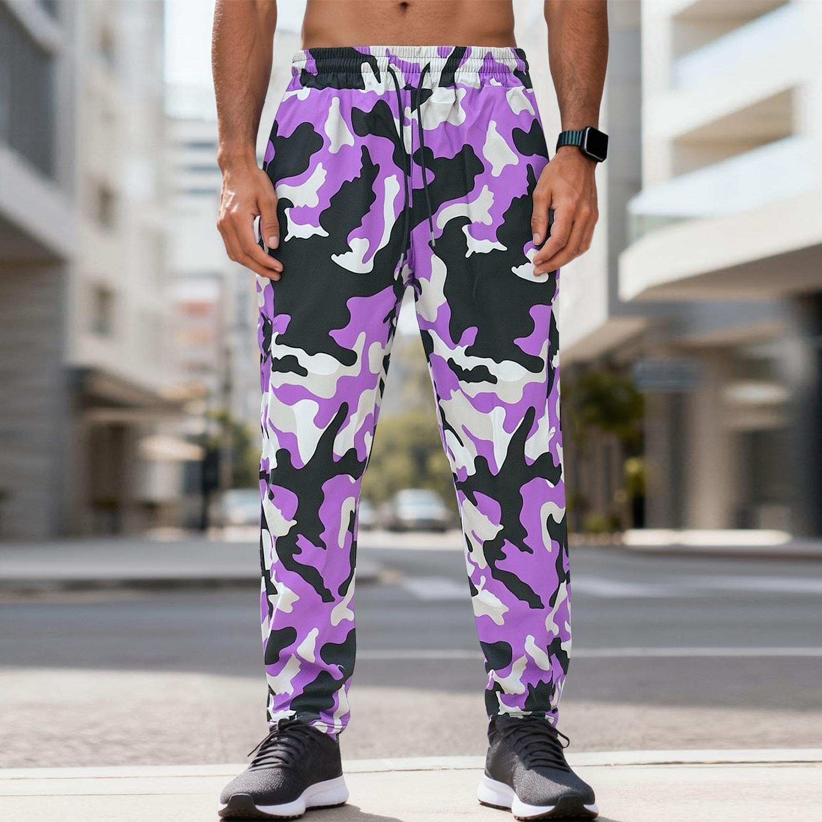 

Men s Camouflage Sweat Trailcrest PantsApparel Cargo Pant Sports XL фіолетовий