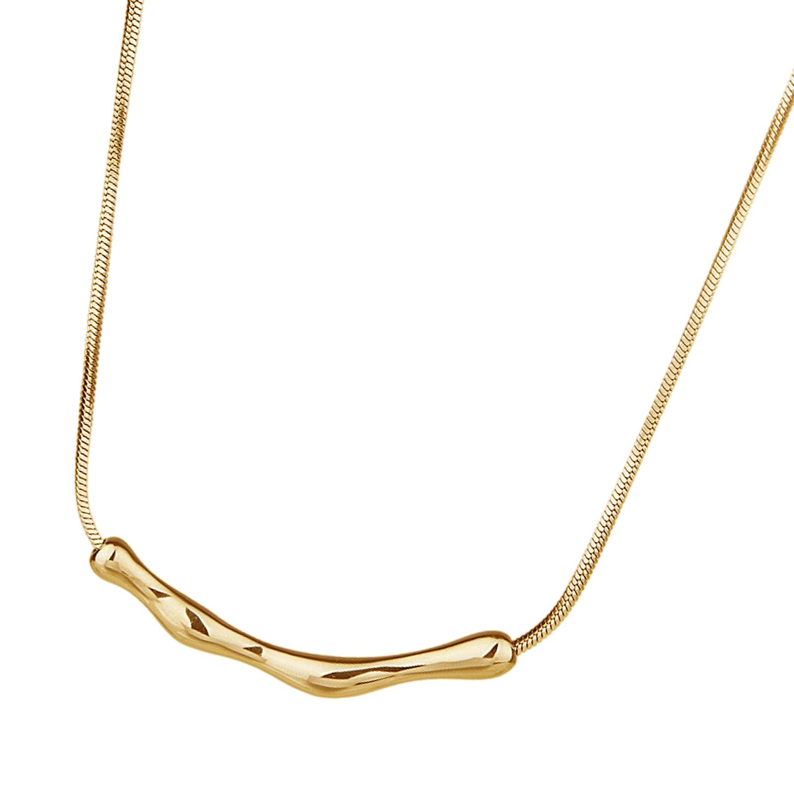 

Модная ключичная цепочка Простая короткая цепочка из титановой стали Регулируемая цепочка Модная бижутерия для любого случая золотой