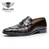 Desai Casual Loafers First Layer Cowhide Breathable Business Leather Shoes Rubber Solid Wood And High-End British Leather Shoes