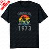 Original 1973 Birthday Gifts Vintage T Shirt Party Limited Edition Grandma Grandpa Present Summer Unisex Women Tshirt Cool Gift