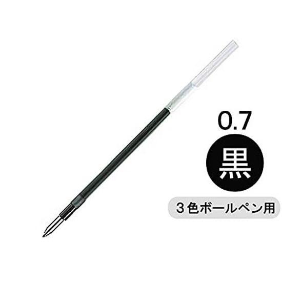 Mitsubishi Pencil uni Ölbasierte Kugelschreibermine ultra-niedrige Reibung Jetstream-Tinte 0,7 mm Schwarz Set 10 SXR-80-07