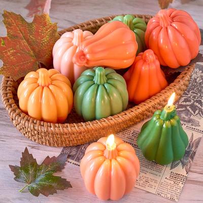 Silikonová forma na svíčky dýně DIY rostlinná aromaterapie mýdlo pryskyřice sádra řemeslné potřeby domácí dekorace na halloweenskou párty umělecké dárky