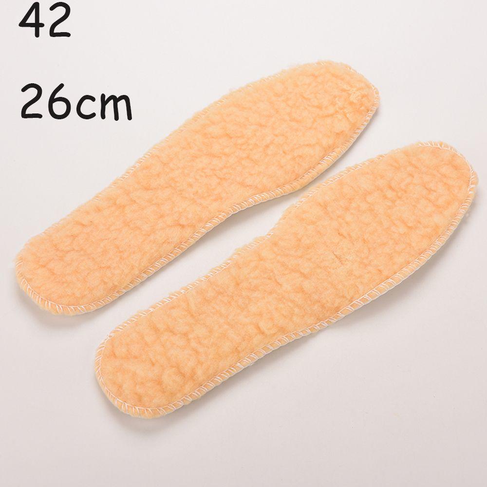 1 Pair Winter Soft Boots Warm Insoles Shoes Insert Fleece Pads Wool