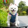 Breathable Mesh Pet Dog Skirt Suspender Dress Cat Clothes Chic Apparel Dog Denim Dress  Small Dogs