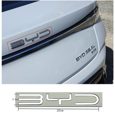 Für BYD SEAL QIN HAN SONG Plus ATTO3 SEAL ABS Chrom Schwarz Logo BYD Emblem Buchstaben Aufkleber Auto Kofferraum Abzeichen Autoteile Zubehör