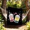 Bubble Tea Outdoor Flannel Blankets, Outdoor travel, Home Blankets, Fan Gifts,Suitable for All Seasons, Christmas Gifts. R1127094
