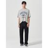 Lightweight Essential Semi-Wide Fit Denim Pants Black (424721Lp45)