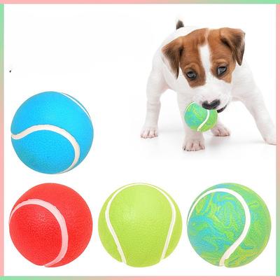 Hard Rubber Balls for Dogs,Dog's Solid Rubber Bouncy Ball Bite Resistant and Indestructible Dog Training Ball,Dog Balls for Aggressive Chewers