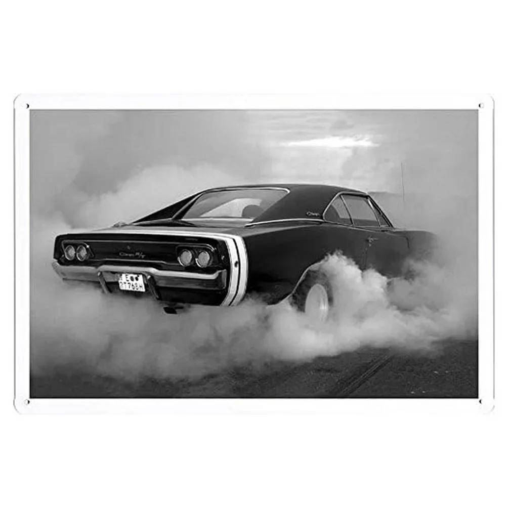 Grand Prix Automobile DeNice Metal Tin Signs Vintage Wall Art Racing Car Posters for Garage Man Cave Cafe Bars Pubs Decoration