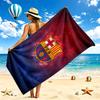 FC Barcelona Beach Towel Quick Dry Soft MicrofiberSand Resistant Oversized Cabana Bath Sheet for Swimming Pool Travel Gift