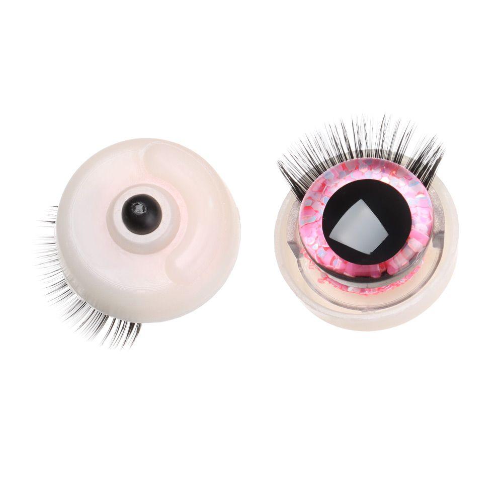 Pièces de Jouets Accessoires Jouets en Peluche Yeux + Cils Cils de Poupée Accessoires Yeux 3D