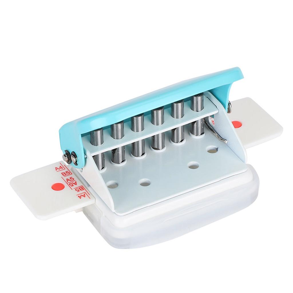 Adjustable Hole Punch Green Manual Office Home Universal A4 Paper Punching Machines