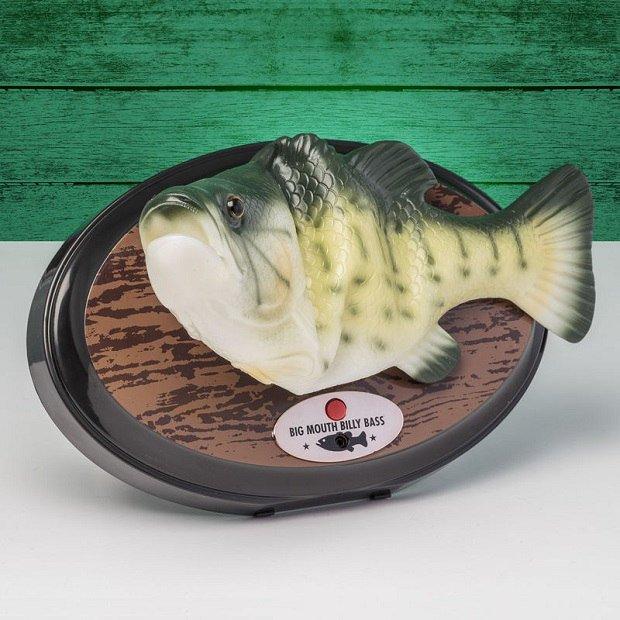 Śpiewająca ryba billy bass prezent dla wędkarza trofeum karp tańcząca rybka