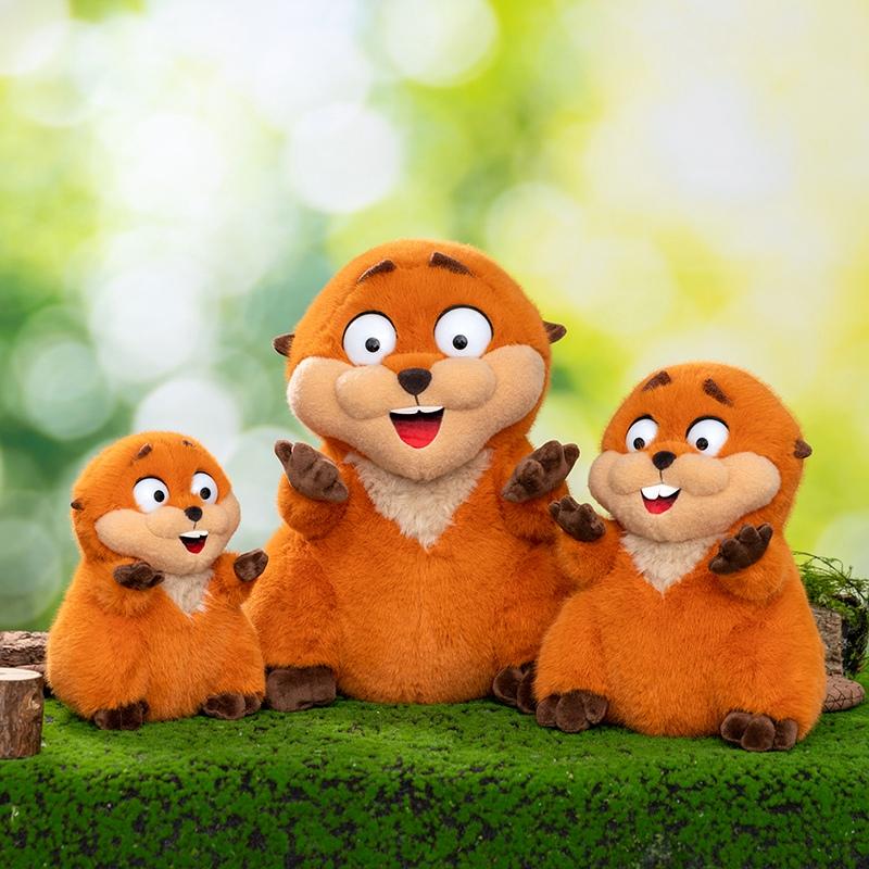 Nice Anime Hoppers Plush Cute King Georges Tom Lizard Plush Soft Stuffed Animal Beaver Plushie Doll Toy Birthday Gift for Kid