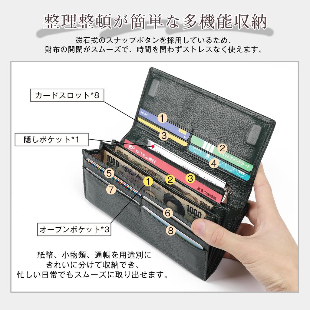Genuine Leather Clasp Long Travel Large with Coin Two Gift Box Casual [imeetu] Women's Wallet, Wallet, Wallet, Capacity, Soft, Purse, Compartments,