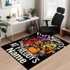 Custom Name Freddy Printed Carpet, Rug for Office Chair Living Room Bedroom Kitchen Room Decor Gifts.