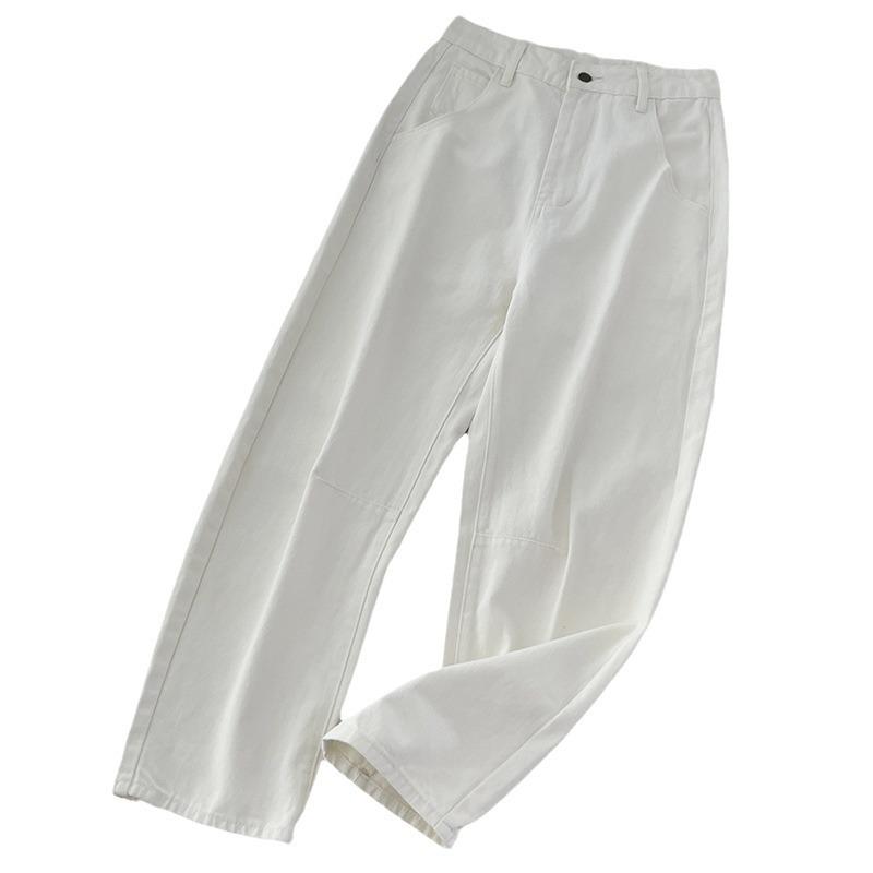 Sickle Women's Wide-Leg Retro White Jeans (Style 3049)