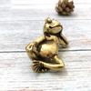 Antiquitäten Sonstiges Kreative Froschdekoration Desktop-Dekoration Dekoration Messing Boden Bronze Goldene Kröte Desktop-Kunsthandwerk