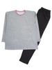 Gunze CI Comme CA Cotton Long Mini Gray Women's 100% Loungewear, Sleeves, Pants, Fleece,