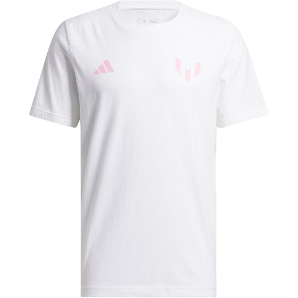 Adidas Messi N&N Tee White Men Streetwear JF4289