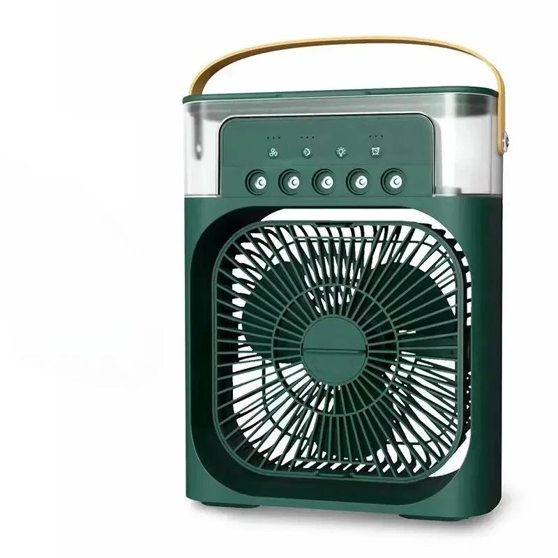 Portable Fan Air Conditioners Mini Evaporative Cooler USB Electric Fan LED Night Light Water Mist Fun 3 In 1 Humidifie For Home