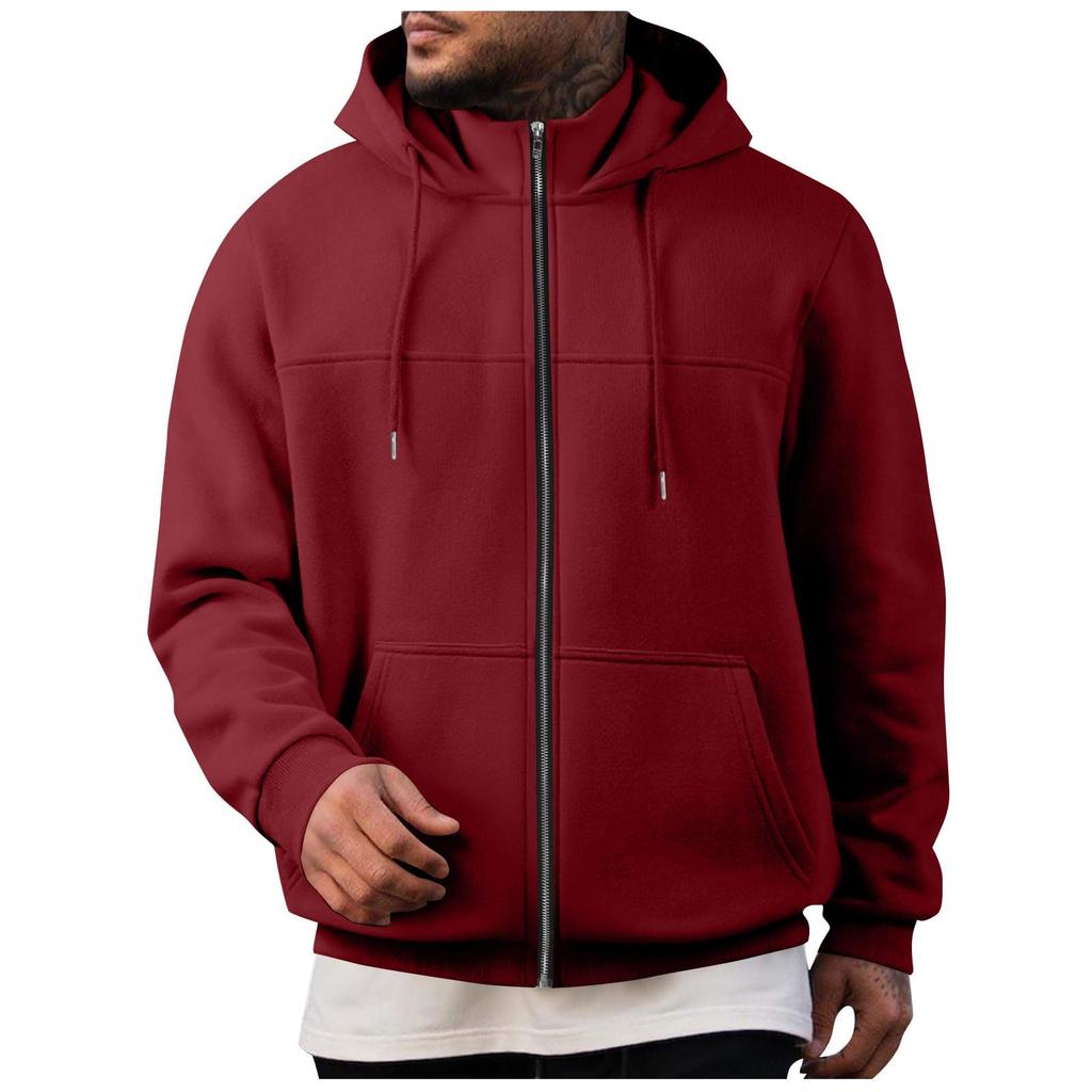 Men's Sweat Jacket With Hood Leisure Hooded Jacket Zip Hoodie Casual Sweatshirt Jacket Winter Hoodie With Zip Winter Jacket PlainJacket Hood