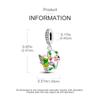 Charmscopperhummingbird Flowers Heart Beads Fit Plataoriginal Bracelets Women Jewellery Making Fine Gifts