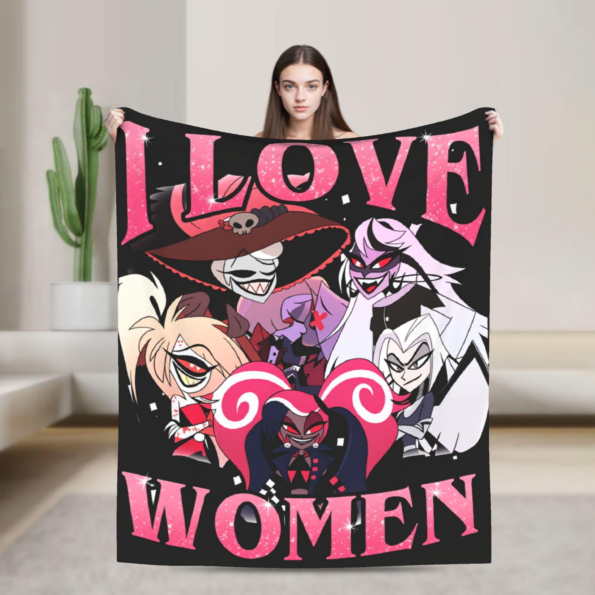Annier Unisex Hazbins Hotels Lucifer Plush Blankets Girls Boys Flannel Throw Blanket For Couch Chair Super Warm Quality Bedspread