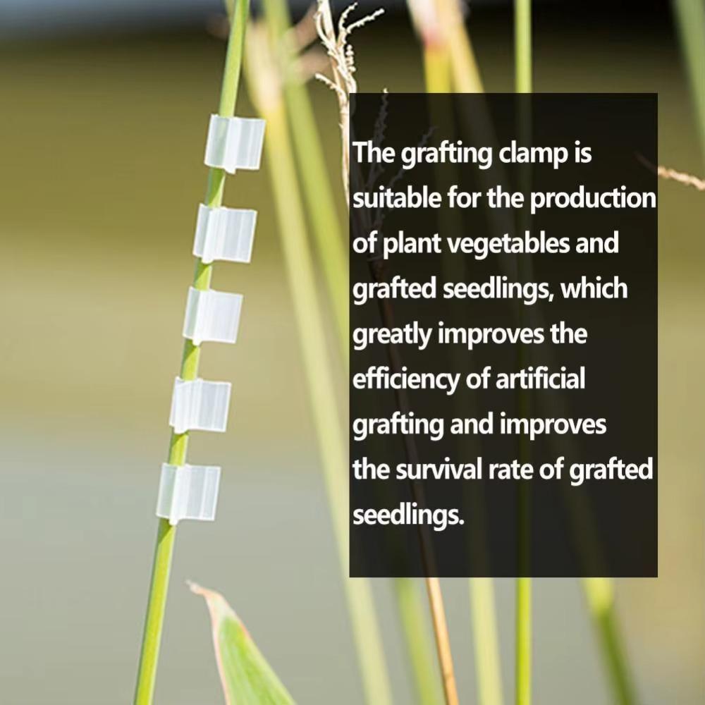 100 stk Plast Podeklips Spesielle Podingsfester Fikserte Podingsklemmer Tomat