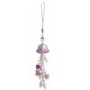 Cute Jellyfish Wind Chime Pendant Keychain Mobile Phone Lanyard Bag Key Ring Decorative Accessories For Girls Christmas Gift